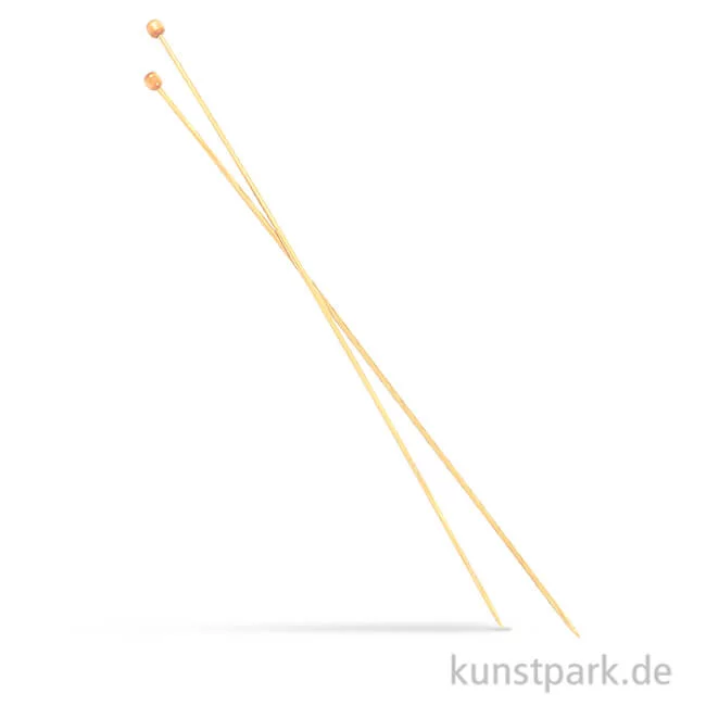 Artikelbild 1 des Artikels “Stricknadel aus Bambus - Länge 35 cm, 1 Paar Nr. 3“