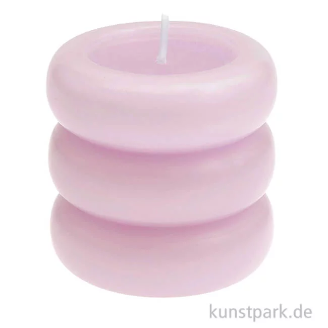 Artikelbild 1 des Artikels “Stumpenkerze - Ringe, Beere, 7 x 7 cm “
