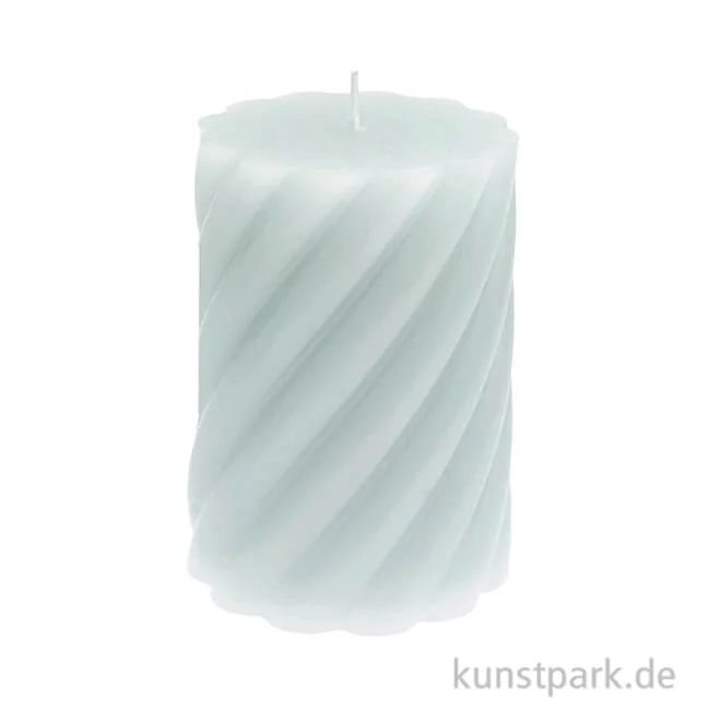Artikelbild 1 des Artikels “Stumpenkerze - Spiral, Mint, 7 x 10 cm “