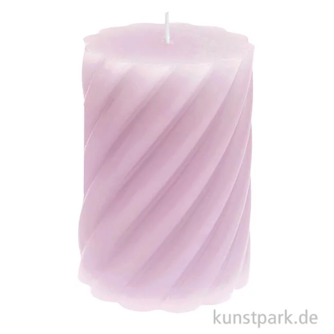 Artikelbild 1 des Artikels “Stumpenkerze - Spiral, Rosa, 7 x 10 cm “
