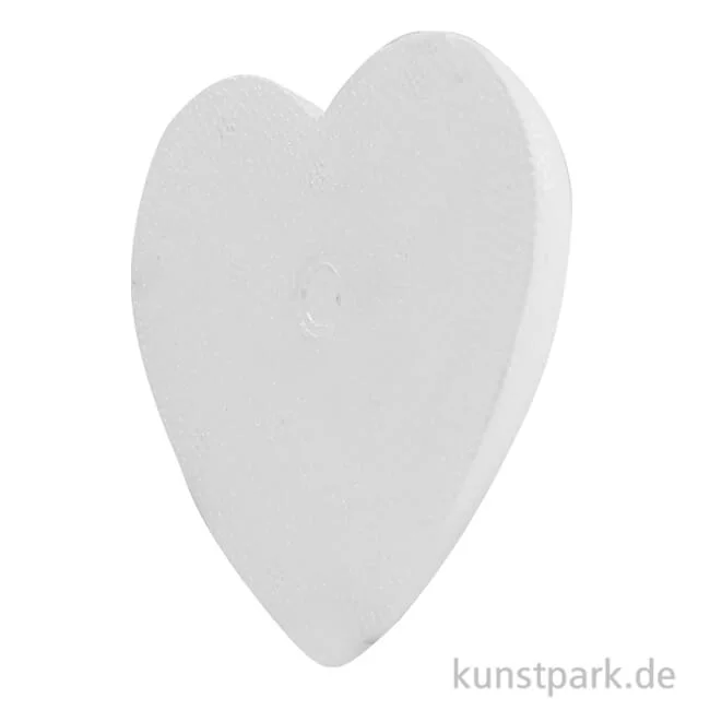 Artikelbild 1 des Artikels “Styroporform Herz flach gewölbt zum kleben 15 cm“