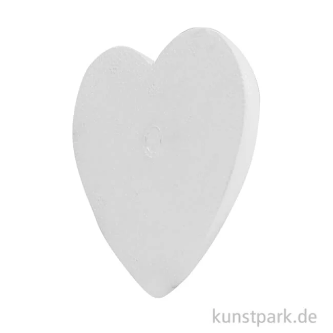 Artikelbild 1 des Artikels “Styroporform Herz flach gewölbt zum kleben 9 cm“