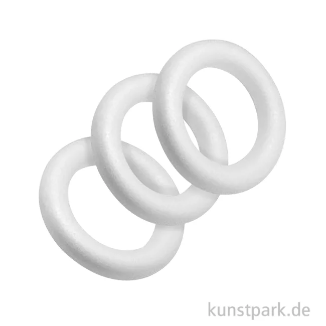 Artikelbild 1 des Artikels “Styroporringe, Flach, Durchmesser 7,5 cm, 3 Stück “