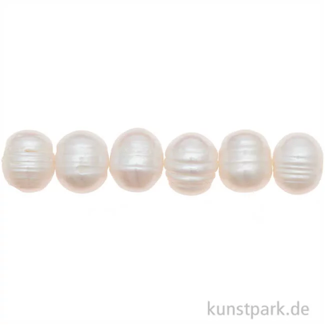 Artikelbild 1 des Artikels “Süßwasserperlen Natur, 11-12 mm, 10 Stück “