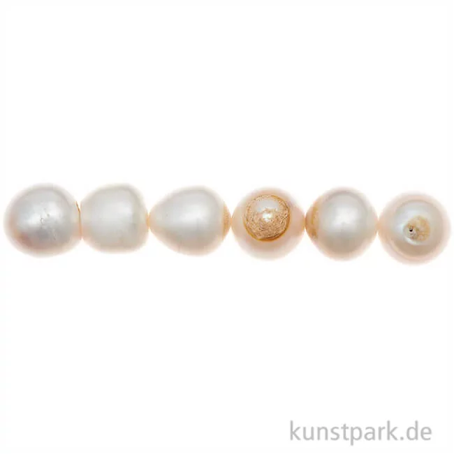 Artikelbild 1 des Artikels “Süßwasserperlen Natur, 9-10 mm, 14 Stück “