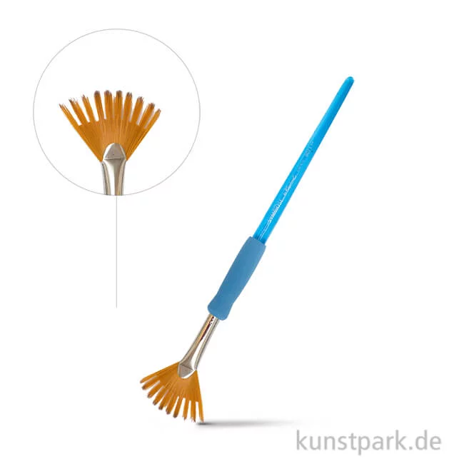 Artikelbild 1 des Artikels “Raphael Symbiose Synthetikpinsel Fächer - gewellt 4“