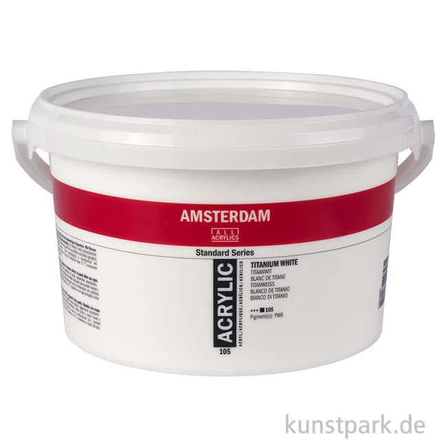 Artikelbild 1 des Artikels “Talens AMSTERDAM Acrylfarbe, 2500 ml Eimer, Titanweiß “