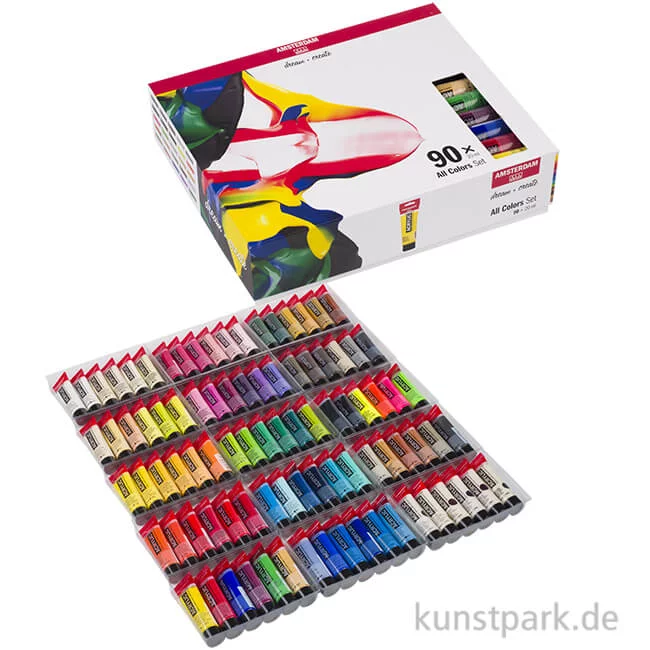 Artikelbild 1 des Artikels “Talens AMSTERDAM Acrylfarben Set mit 90 x 20 ml “
