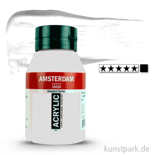 Artikelbild 1 des Artikels “Talens AMSTERDAM Acrylfarben 1 Liter Flasche | 105 Titanweiß“