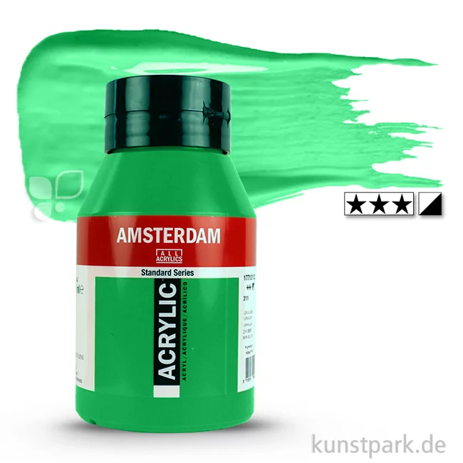 Artikelbild 1 des Artikels “Talens AMSTERDAM Acrylfarben 1 Liter Flasche | 618 Permanentgrün hell“