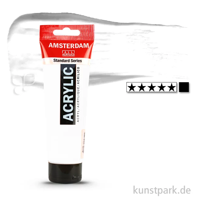 Artikelbild 1 des Artikels “Talens AMSTERDAM Acrylfarben 120 ml Tube | 105 Titanweiß“