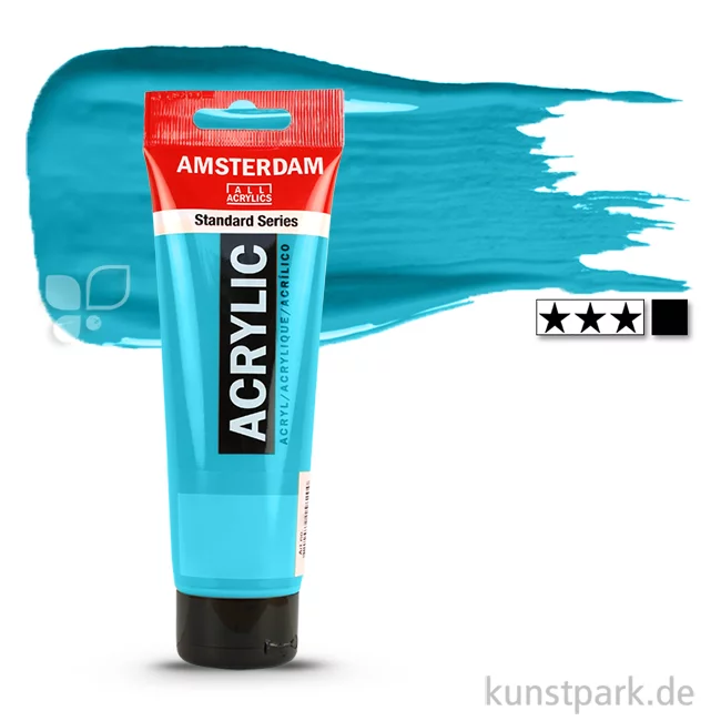 Artikelbild 1 des Artikels “Talens AMSTERDAM Acrylfarben 120 ml Tube | 522 Türkisblau“