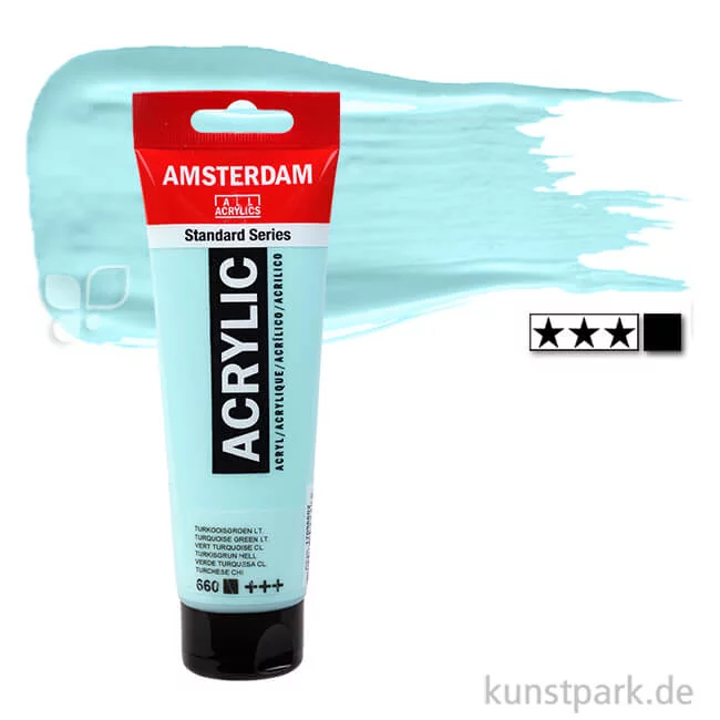 Artikelbild 1 des Artikels “Talens AMSTERDAM Acrylfarben 120 ml Tube | 660 Türkisgrün Hell“