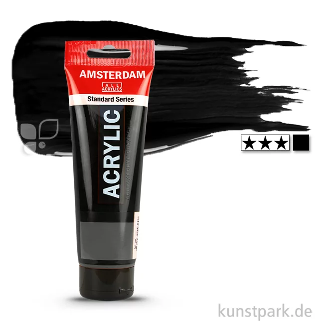 Artikelbild 1 des Artikels “Talens AMSTERDAM Acrylfarben 120 ml Tube | 735 Oxidschwarz“