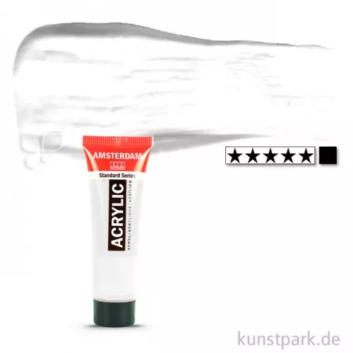 Artikelbild 1 des Artikels “Talens AMSTERDAM Acrylfarben 20 ml Tube | 105 Titanweiß“