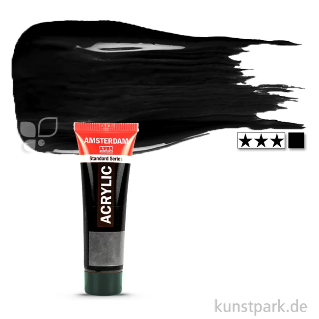 Artikelbild 1 des Artikels “Talens AMSTERDAM Acrylfarben 20 ml Tube | 735 Oxidschwarz“