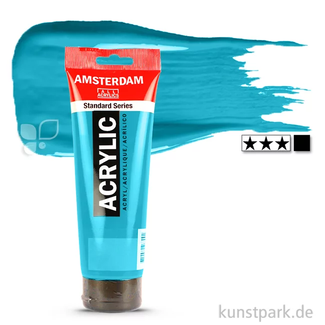 Artikelbild 1 des Artikels “Talens AMSTERDAM Acrylfarben 250 ml Tube | 522 Türkisblau“