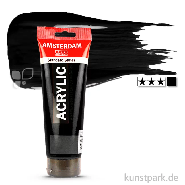 Artikelbild 1 des Artikels “Talens AMSTERDAM Acrylfarben 250 ml Tube | 735 Oxidschwarz“