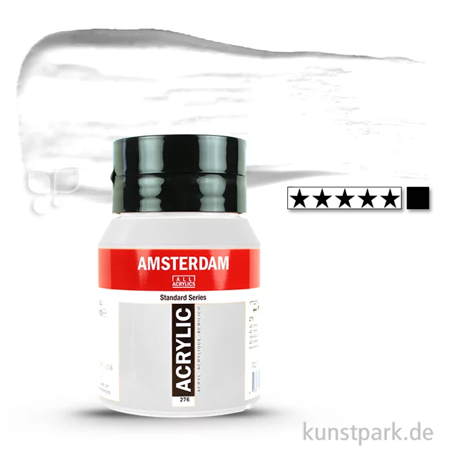 Artikelbild 1 des Artikels “Talens AMSTERDAM Acrylfarben 500 ml Flasche | 105 Titanweiß“