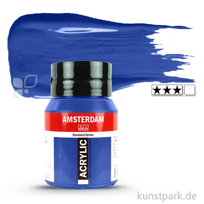 Artikelbild 1 des Artikels “Talens AMSTERDAM Acrylfarben 500 ml Flasche | 504 Ultramarin“