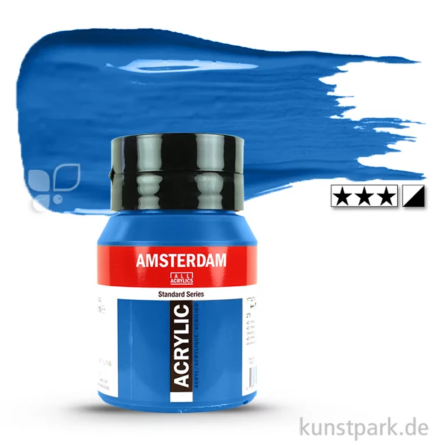 Artikelbild 1 des Artikels “Talens AMSTERDAM Acrylfarben 500 ml Flasche | 512 Kobaltblau (ultramarin)“