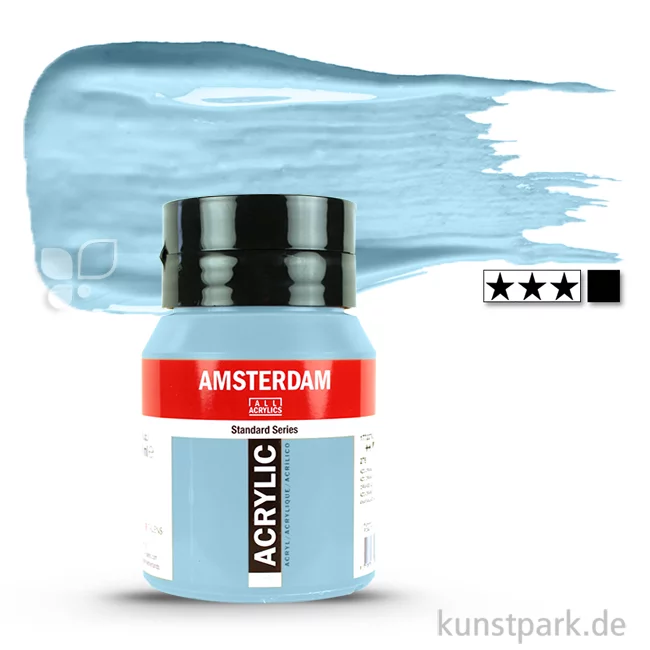 Artikelbild 1 des Artikels “Talens AMSTERDAM Acrylfarben 500 ml Flasche | 551 Himmelblau hell“