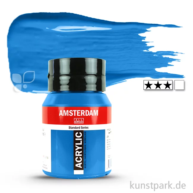 Artikelbild 1 des Artikels “Talens AMSTERDAM Acrylfarben 500 ml Flasche | 570 Phthaloblau“