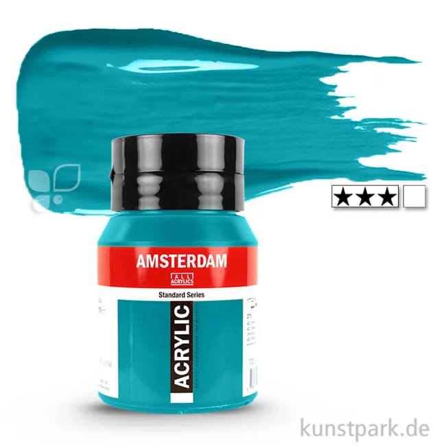 Artikelbild 1 des Artikels “Talens AMSTERDAM Acrylfarben 500 ml Flasche | 675 Phthalogrün“