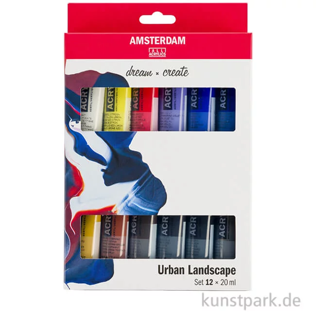 Artikelbild 1 des Artikels “Talens AMSTERDAM Acrylfarben Set mit 12 x 20 ml - Urbane Farben “