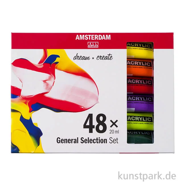 Artikelbild 1 des Artikels “Talens AMSTERDAM Acrylfarben Set mit 48 x 20 ml “