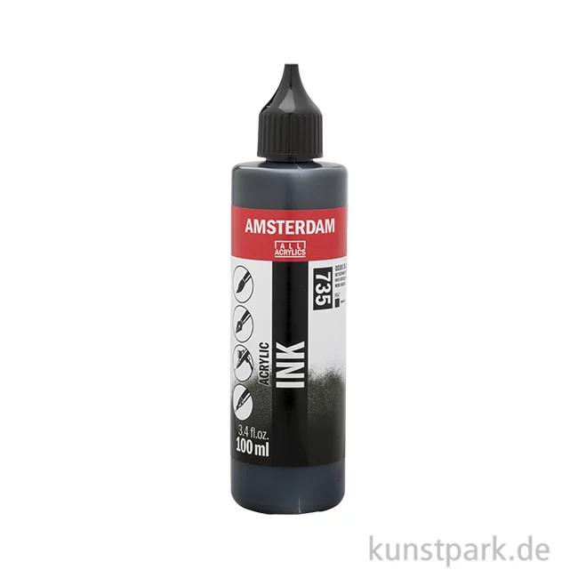 Artikelbild 1 des Artikels “Talens AMSTERDAM Acrylic Ink, 100 ml, Oxidschwarz “