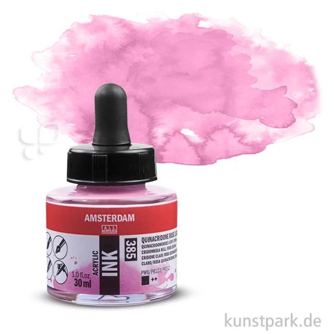 Artikelbild 1 des Artikels “Talens AMSTERDAM Acrylic Ink 30 ml Einzelfarbe | 385 Chinacridonrosa hell“