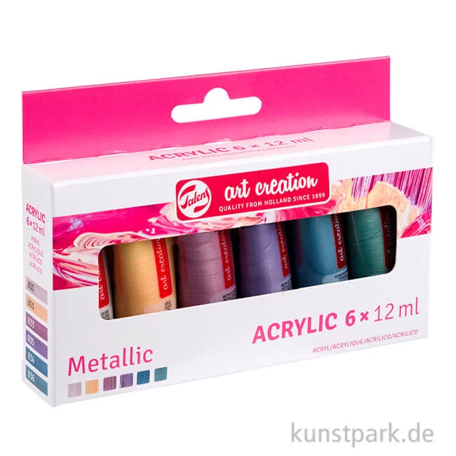 Artikelbild 1 des Artikels “Talens Art Creation Acrylfarben Set, 6 x 12 ml Tuben - Metallic “