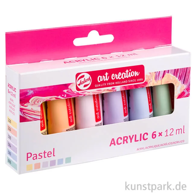 Artikelbild 1 des Artikels “Talens Art Creation Acrylfarben Set, 6 x 12 ml Tuben - Pastell “