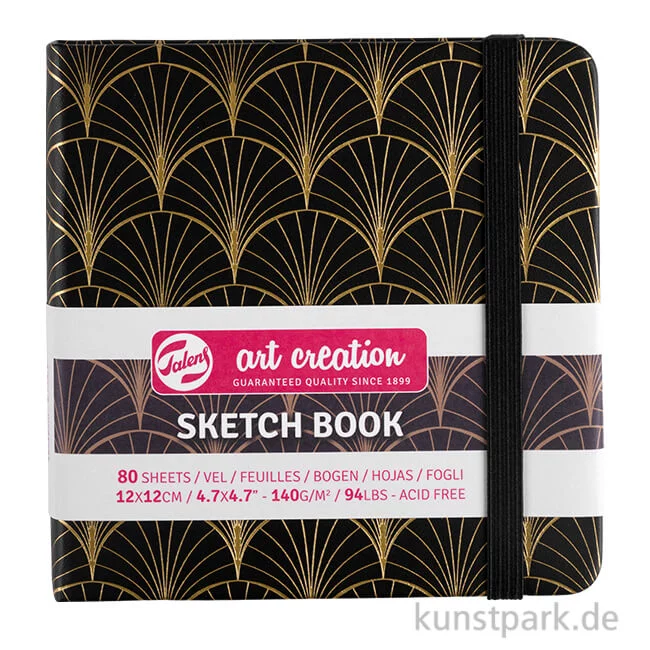 Artikelbild 1 des Artikels “Talens Art Creation - Skizzenbuch Art Deco, 80 Blatt, 140g 12 x 12 cm“