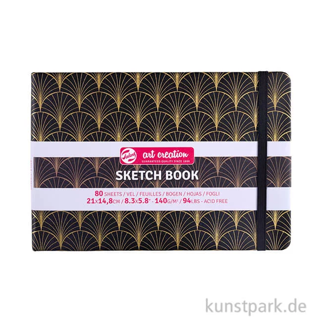 Artikelbild 1 des Artikels “Talens Art Creation - Skizzenbuch Art Deco, 80 Blatt, 140g 21 x 14,8 cm (A5)“