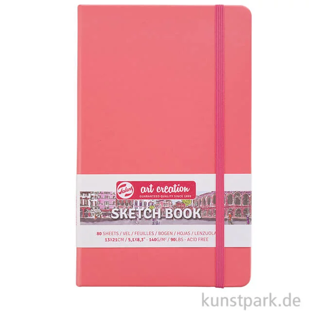 Artikelbild 1 des Artikels “Talens Art Creation - Skizzenbuch Coral Red, 80 Blatt, 140g 13 x 21 cm“