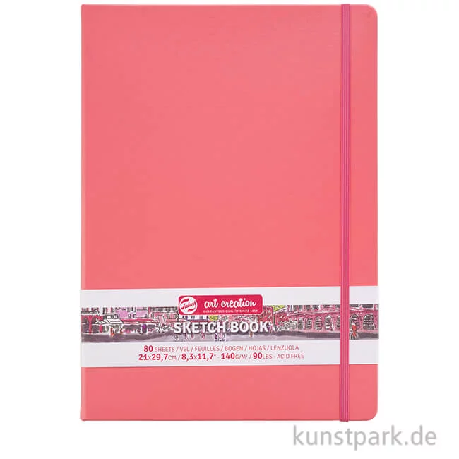 Artikelbild 1 des Artikels “Talens Art Creation - Skizzenbuch Coral Red, 80 Blatt, 140g 21 x 30 cm“