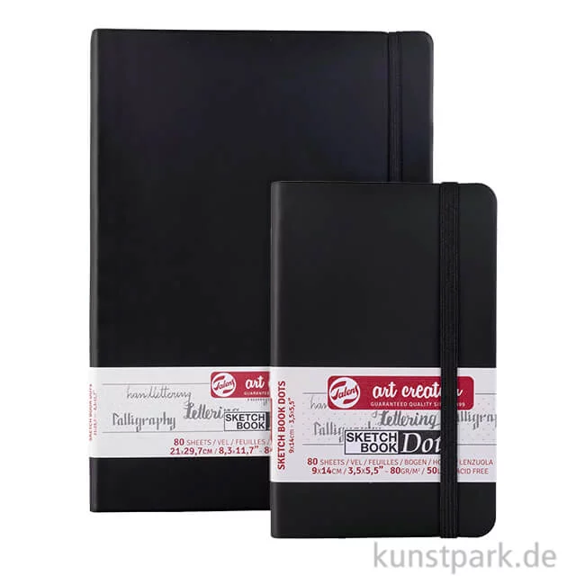Artikelbild 1 des Artikels “Talens Art Creation Skizzenbuch Dots Journal Schwarz, 80 Blatt, 80g “