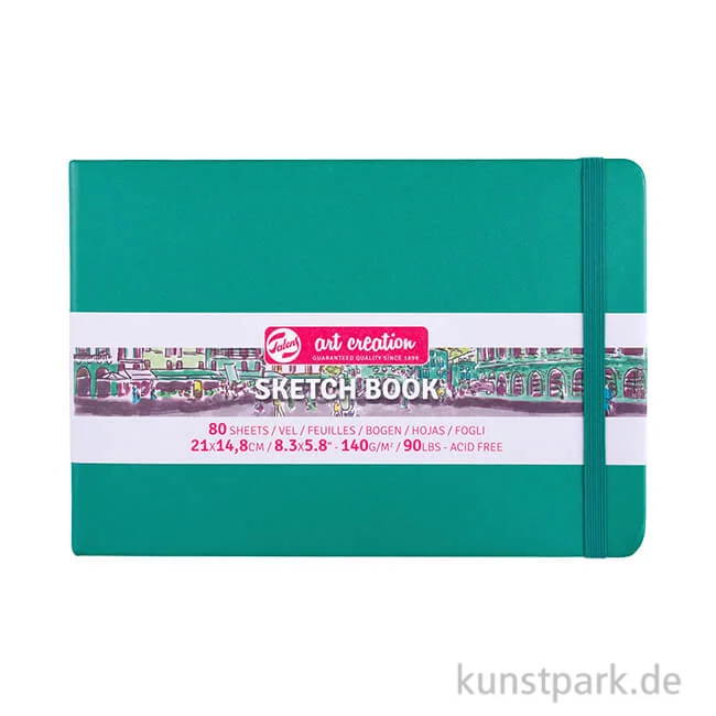 Artikelbild 1 des Artikels “Talens Art Creation - Skizzenbuch Forest Green, 80 Blatt, 140g 21 x 15 cm“