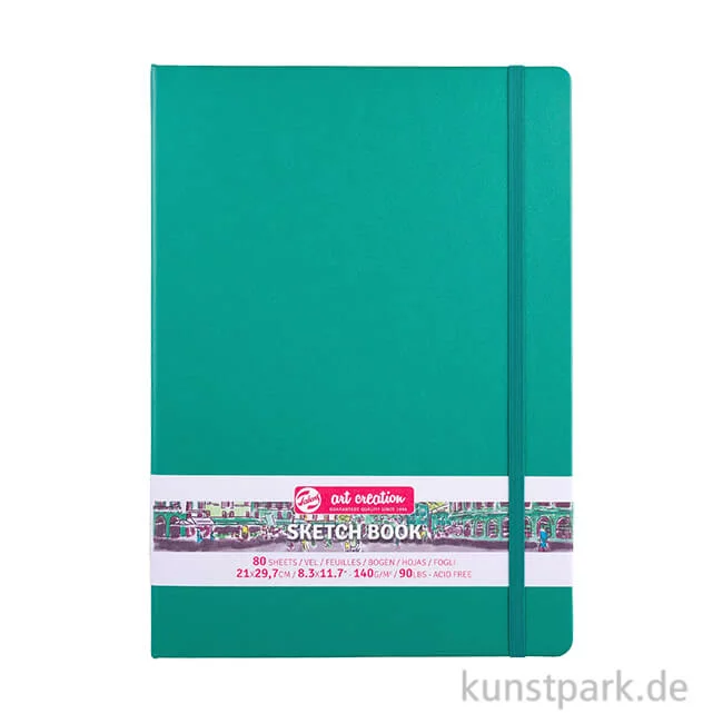 Artikelbild 1 des Artikels “Talens Art Creation - Skizzenbuch Forest Green, 80 Blatt, 140g 21 x 30 cm (A4)“