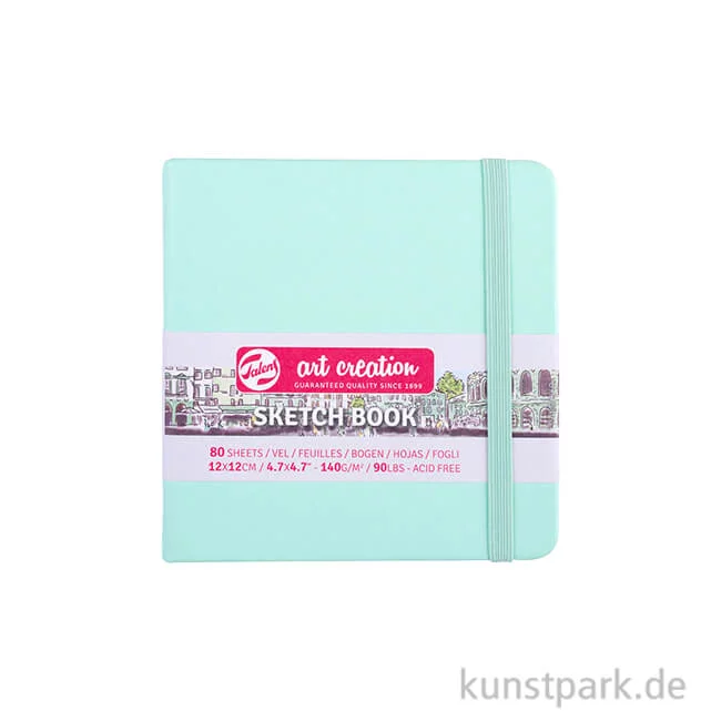 Artikelbild 1 des Artikels “Talens Art Creation - Skizzenbuch Fresh Mint, 80 Blatt, 140g 12 x 12 cm“