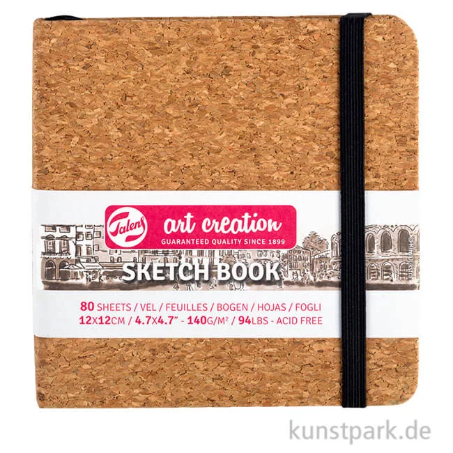 Artikelbild 1 des Artikels “Talens Art Creation - Skizzenbuch Kork, 80 Blatt, 140g 12 x 12 cm“