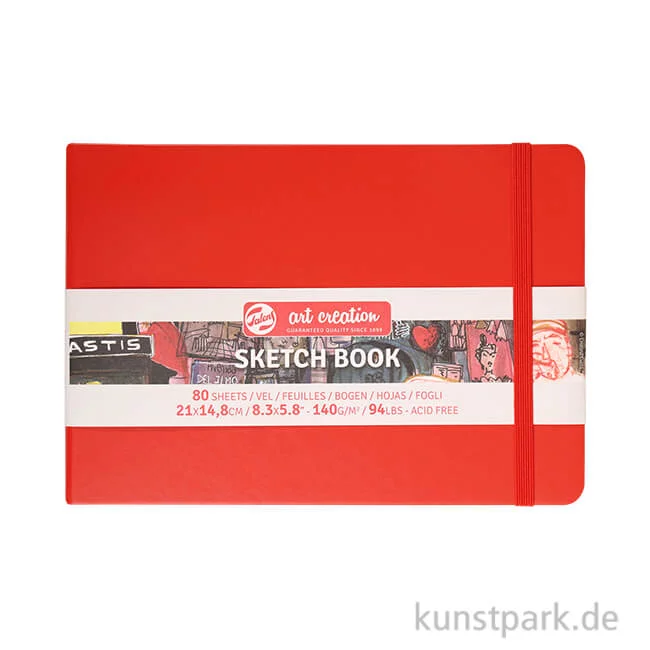 Artikelbild 1 des Artikels “Talens Art Creation - Skizzenbuch Rot, 80 Blatt, 140g 14,8 x 21 cm (A5)“