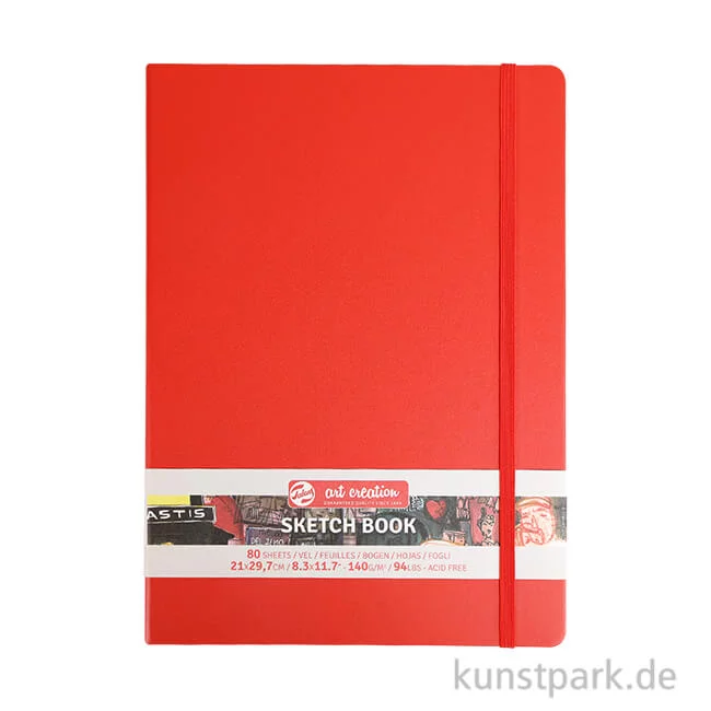 Artikelbild 1 des Artikels “Talens Art Creation - Skizzenbuch Rot, 80 Blatt, 140g 21 x 29,7 cm (A4)“