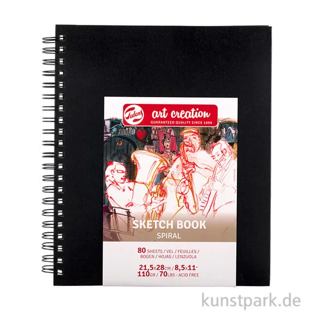 Artikelbild 1 des Artikels “Talens Art Creation - Skizzenbuch Spiral, 80 Blatt, 110g 21,5 x 28 cm“