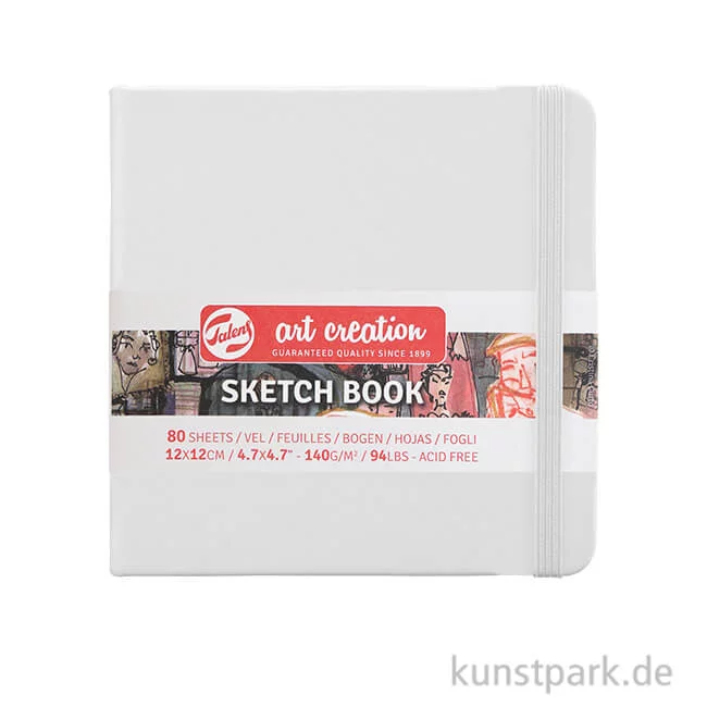 Artikelbild 1 des Artikels “Talens Art Creation - Skizzenbuch Weiß, 80 Blatt, 140g 12 x 12 cm“