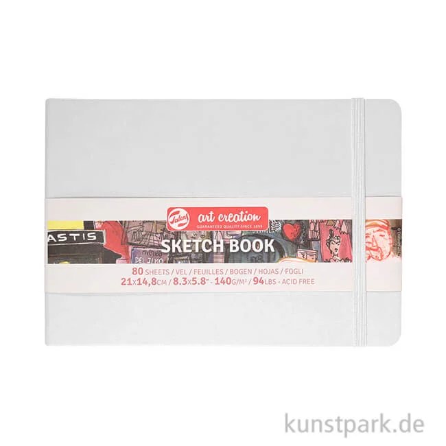 Artikelbild 1 des Artikels “Talens Art Creation - Skizzenbuch Weiß, 80 Blatt, 140g 14,8 x 21 cm (A5)“