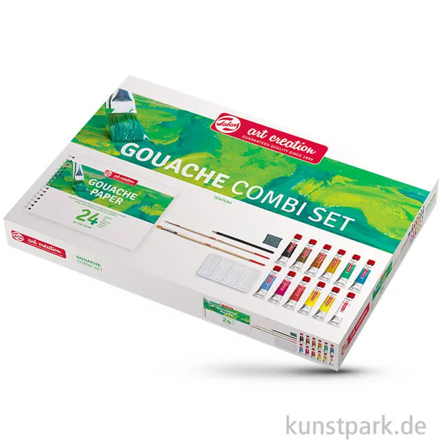 Artikelbild 1 des Artikels “Talens Art Creation Gouache Kombi-Set mit 12 Tuben 12 ml und Zubehör “