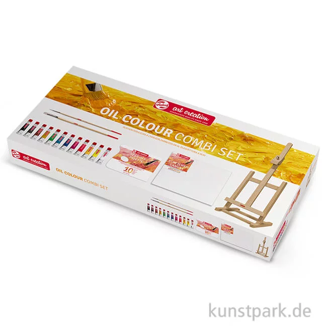 Artikelbild 1 des Artikels “Talens Art Creation Ölfarben Kombi-Set mit 12 Tuben 12 ml und Zubehör “